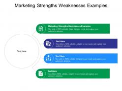 Marketing strengths weaknesses examples ppt powerpoint presentation show rules cpb