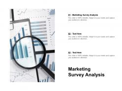 Marketing survey analysis ppt powerpoint presentation icon format ideas cpb