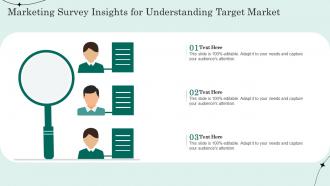 Marketing Survey Insights For Understanding Target Market
