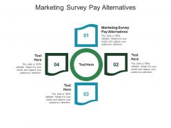 Marketing survey pay alternatives ppt powerpoint presentation infographics design ideas cpb