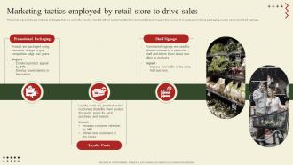 Marketing Tactics Employed By Retail Store To Drive Sales Implementation Of Shopper Marketing