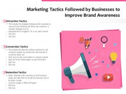 Marketing Tactics Followed By Businesses To Improve Brand Awareness