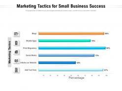 Marketing tactics for small business success