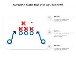 Marketing Tactics Icon With Key Framework