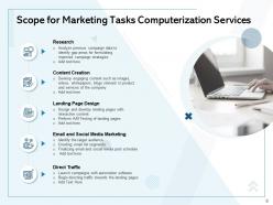 Marketing tasks computerization proposal powerpoint presentation slides
