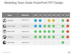 Marketing Team Goals Powerpoint Ppt Design