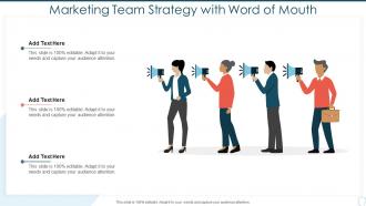 Marketing team strategy with word of mouth