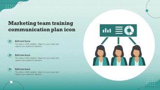 Marketing Team Training Communication Plan Icon