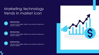 Marketing Technology Trends In Market Icon