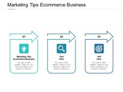 Marketing tips ecommerce business ppt powerpoint presentation styles cpb