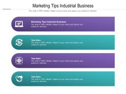 Marketing tips industrial business ppt powerpoint presentation ideas background image cpb