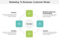 Marketing to business customer model ppt powerpoint presentation infographics portfolio cpb