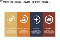 Marketing trends recycle program project management technology sales