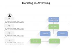 Marketing vs advertising ppt powerpoint presentation icon format ideas cpb