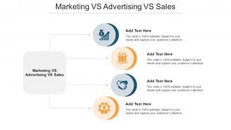 Marketing VS Advertising VS Sales Ppt Powerpoint Presentation Model Shapes Cpb