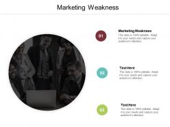 Marketing weakness ppt powerpoint presentation icon portfolio cpb