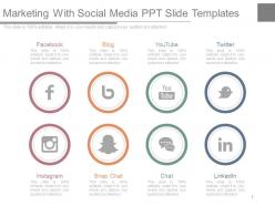 Marketing With Social Media Ppt Slide Templates