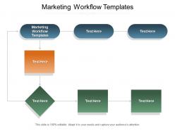 Marketing workflow templates ppt powerpoint presentation model clipart cpb