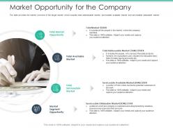 Marketopportunity for the company spot market ppt slides