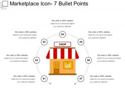 Marketplace icon 7 bullet points