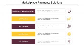 Marketplace Payments Solutions Ppt Powerpoint Presentation File Format Ideas Cpb