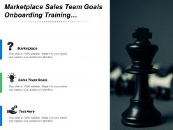 Marketplace sales team goals onboarding training e commerce channels
