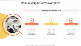 Markup Margin Conversion Table In Powerpoint And Google Slides Cpb