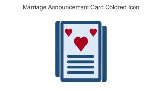 Marriage Announcement Card Colored Icon In Powerpoint Pptx Png And Editable Eps Format