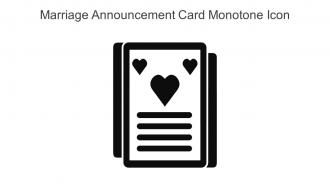 Marriage Announcement Card Monotone Icon In Powerpoint Pptx Png And Editable Eps Format