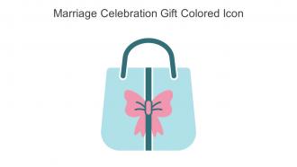 Marriage Celebration Gift Colored Icon In Powerpoint Pptx Png And Editable Eps Format