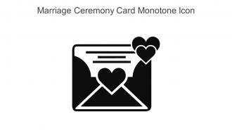 Marriage Ceremony Card Monotone Icon In Powerpoint Pptx Png And Editable Eps Format