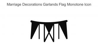 Marriage Decorations Garlands Flag Monotone Icon In Powerpoint Pptx Png And Editable Eps Format