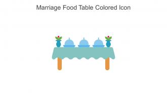 Marriage Food Table Colored Icon In Powerpoint Pptx Png And Editable Eps Format