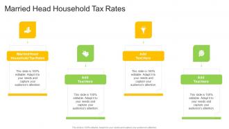 Married Head Household Tax Rates In Powerpoint And Google Slides Cpb