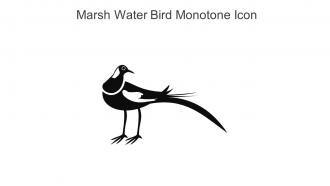 Marsh Water Bird Monotone Icon In Powerpoint Pptx Png And Editable Eps Format