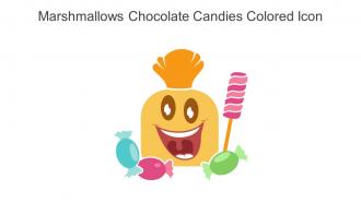Marshmallows Chocolate Candies Colored Icon In Powerpoint Pptx Png And Editable Eps Format