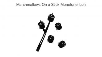 Marshmallows On A Stick Monotone Icon In Powerpoint Pptx Png And Editable Eps Format