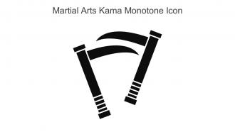 Martial Arts Kama Monotone Icon In Powerpoint Pptx Png And Editable Eps Format