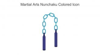 Martial Arts Nunchaku Colored Icon In Powerpoint Pptx Png And Editable Eps Format