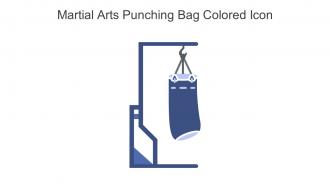 Martial Arts Punching Bag Colored Icon In Powerpoint Pptx Png And Editable Eps Format
