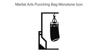 Martial Arts Punching Bag Monotone Icon In Powerpoint Pptx Png And Editable Eps Format