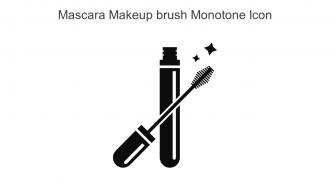 Mascara Makeup Brush Monotone Icon In Powerpoint Pptx Png And Editable Eps Format
