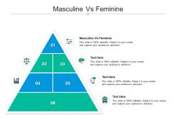 Masculine vs feminine ppt powerpoint presentation icon brochure cpb