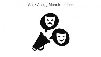 Mask Acting Monotone Icon In Powerpoint Pptx Png And Editable Eps Format