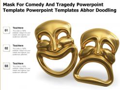 Mask For Comedy And Tragedy Powerpoint Template Powerpoint Templates Abhor Doodling