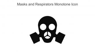 Masks And Respirators Monotone Icon In Powerpoint Pptx Png And Editable Eps Format