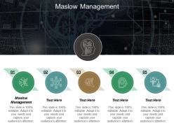 Maslow management ppt powerpoint presentation diagram graph charts cpb