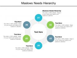Maslows needs hierarchy ppt powerpoint presentation portfolio inspiration cpb