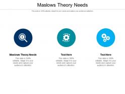 Maslows theory needs ppt powerpoint presentation layouts backgrounds cpb