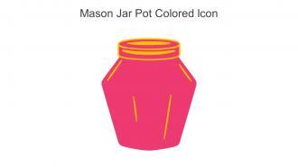 Mason Jar Pot Colored Icon In Powerpoint Pptx Png And Editable Eps Format